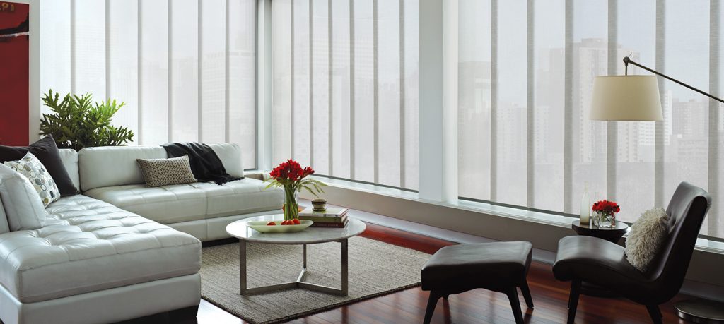 living room vertical blinds